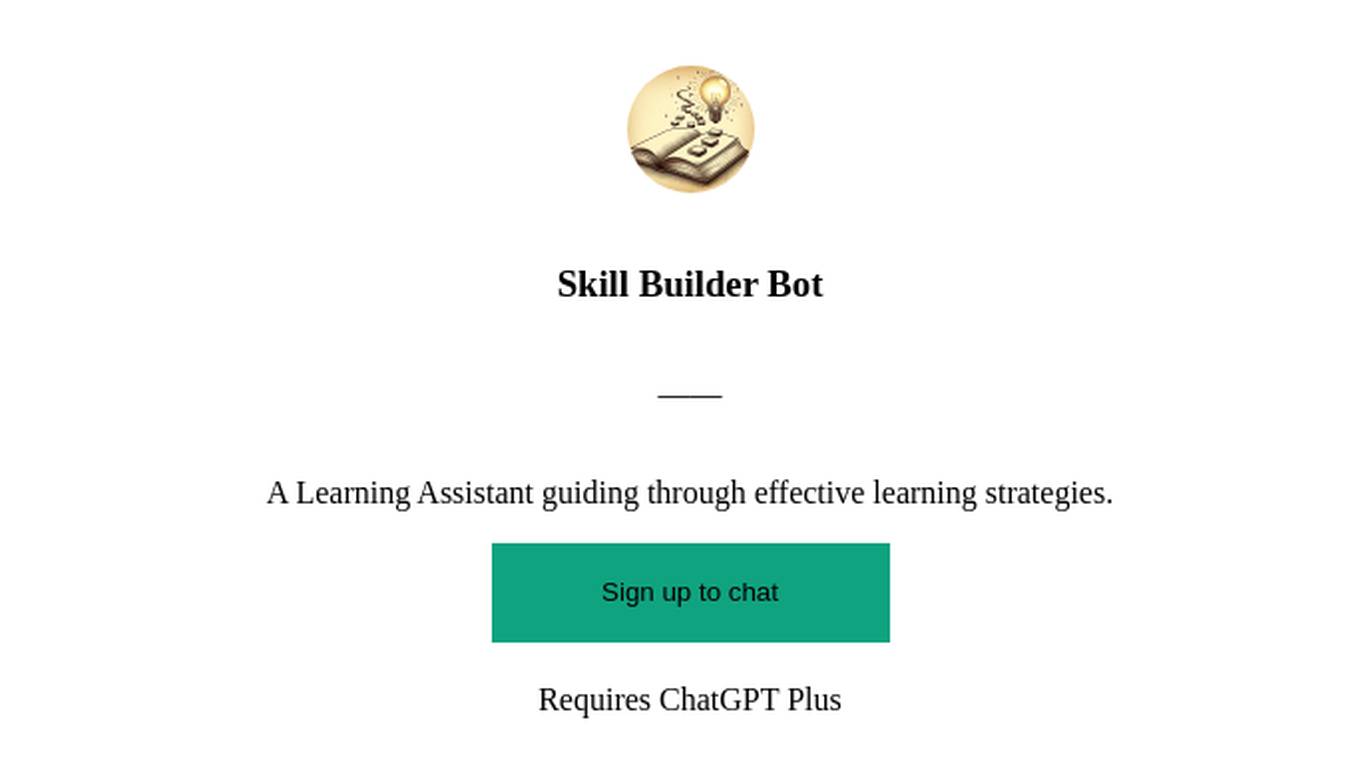 Skill Builder Bot Screenshot