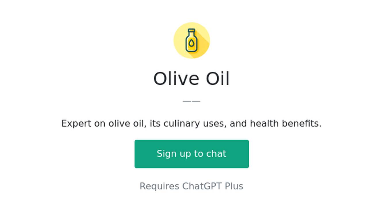 Olive Oil Screenshot