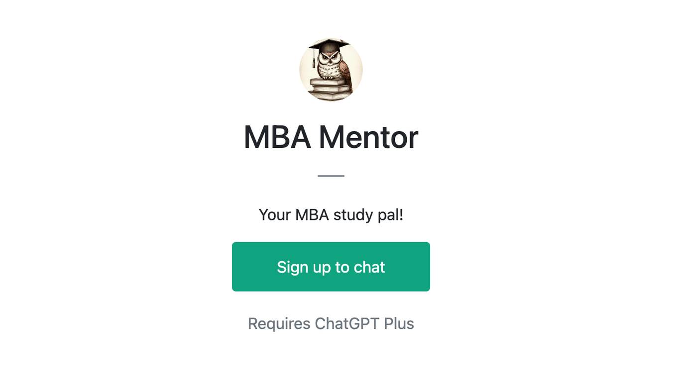 MBA Mentor Screenshot