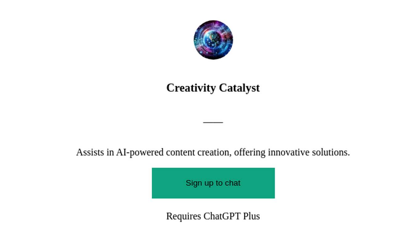 Creativity Catalyst Screenshot