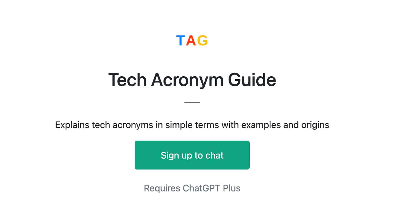 Tech Acronym Guide Screenshot