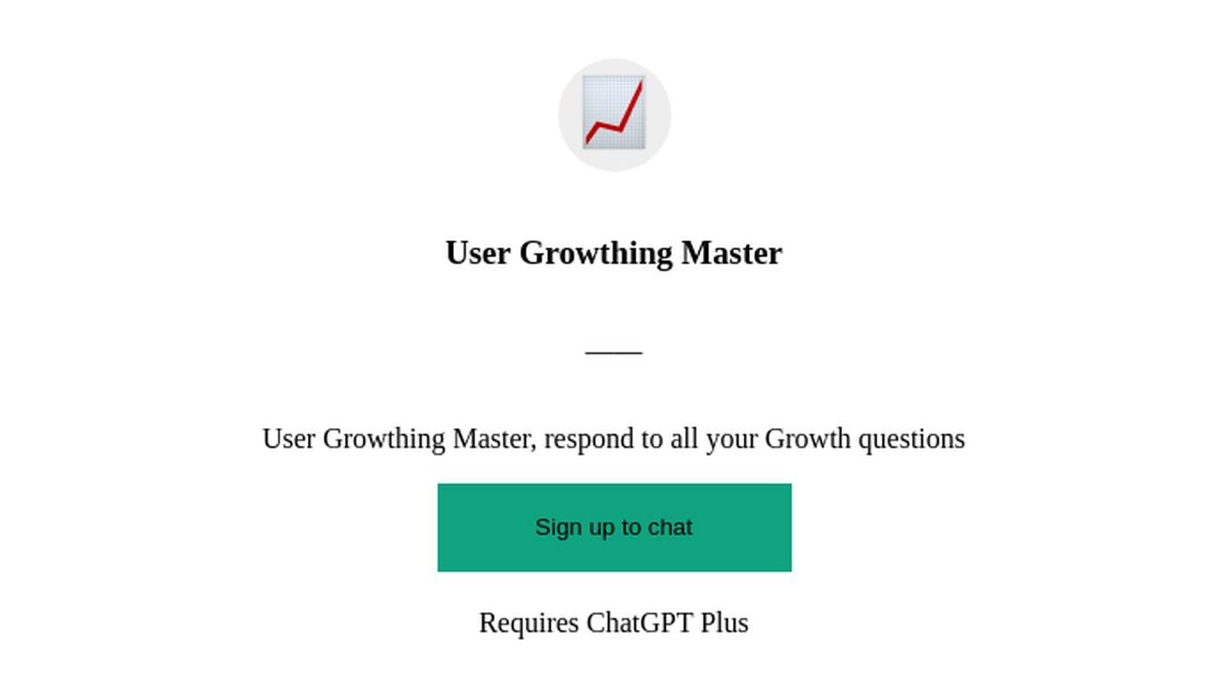 User Growthing Master Screenshot