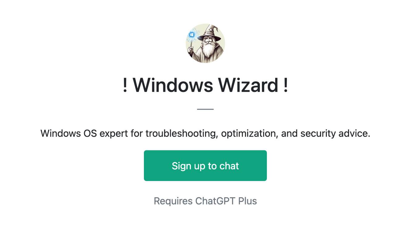 ! Windows Wizard ! Screenshot