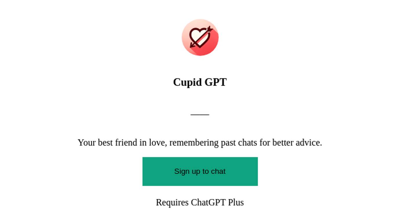 Cupid GPT Screenshot