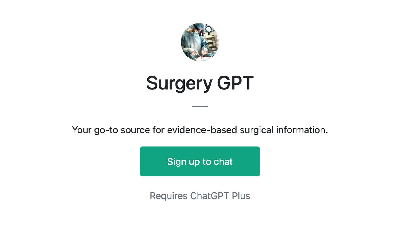 Surgery GPT Screenshot