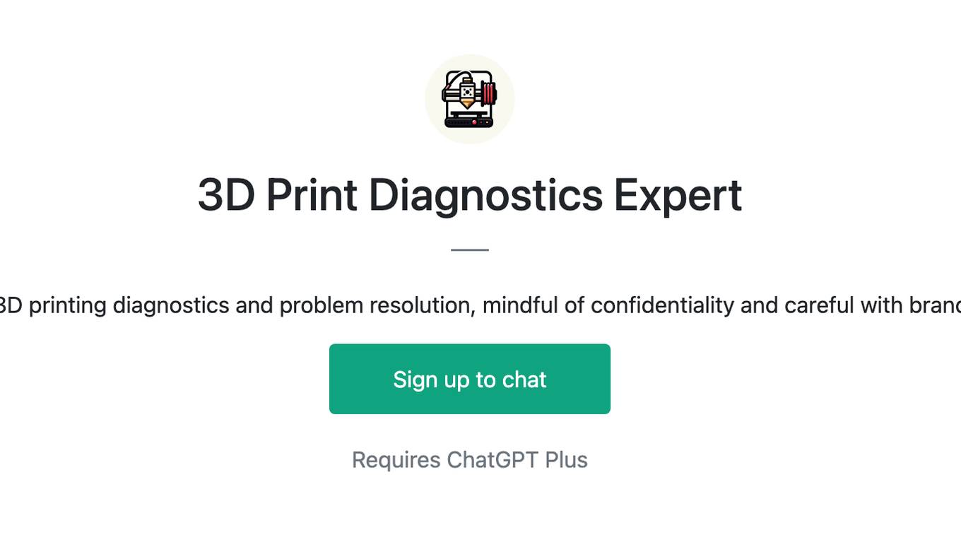 3D Print Diagnostics Expert Screenshot