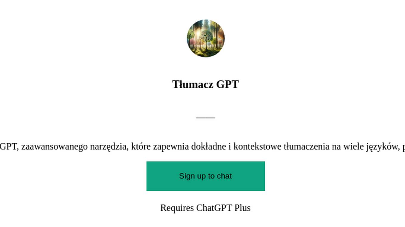 Tłumacz GPT Screenshot