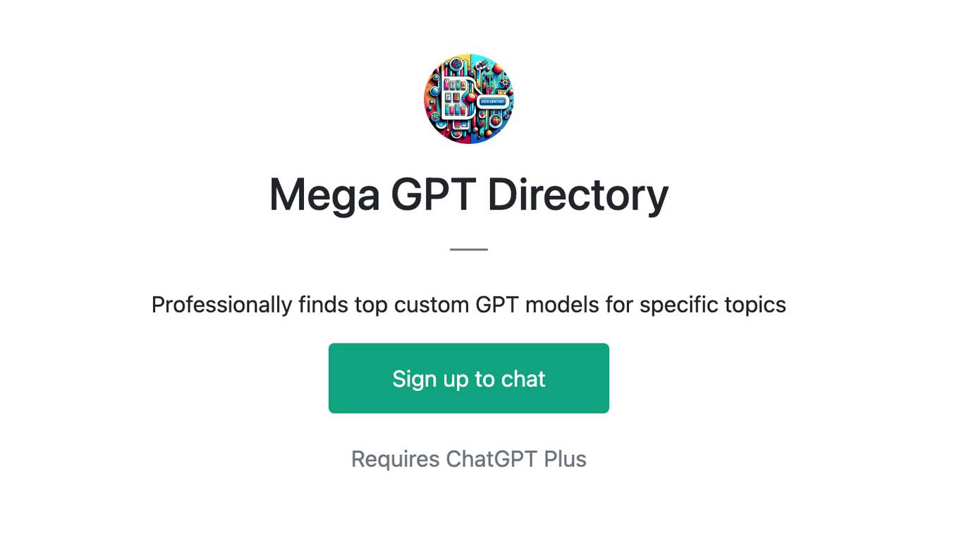 Mega GPT Directory Screenshot