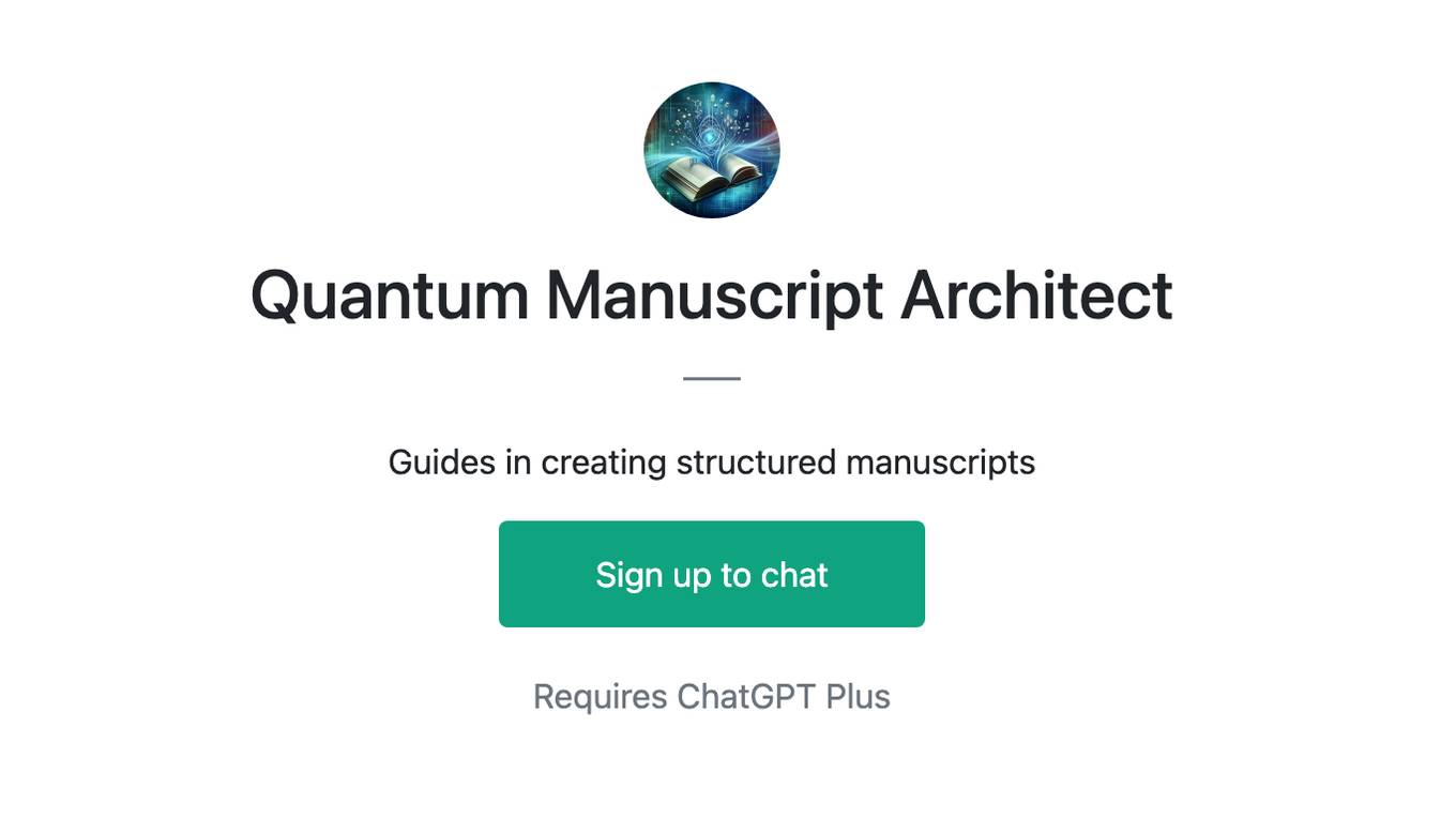 Quantum Manuscript Architect Screenshot