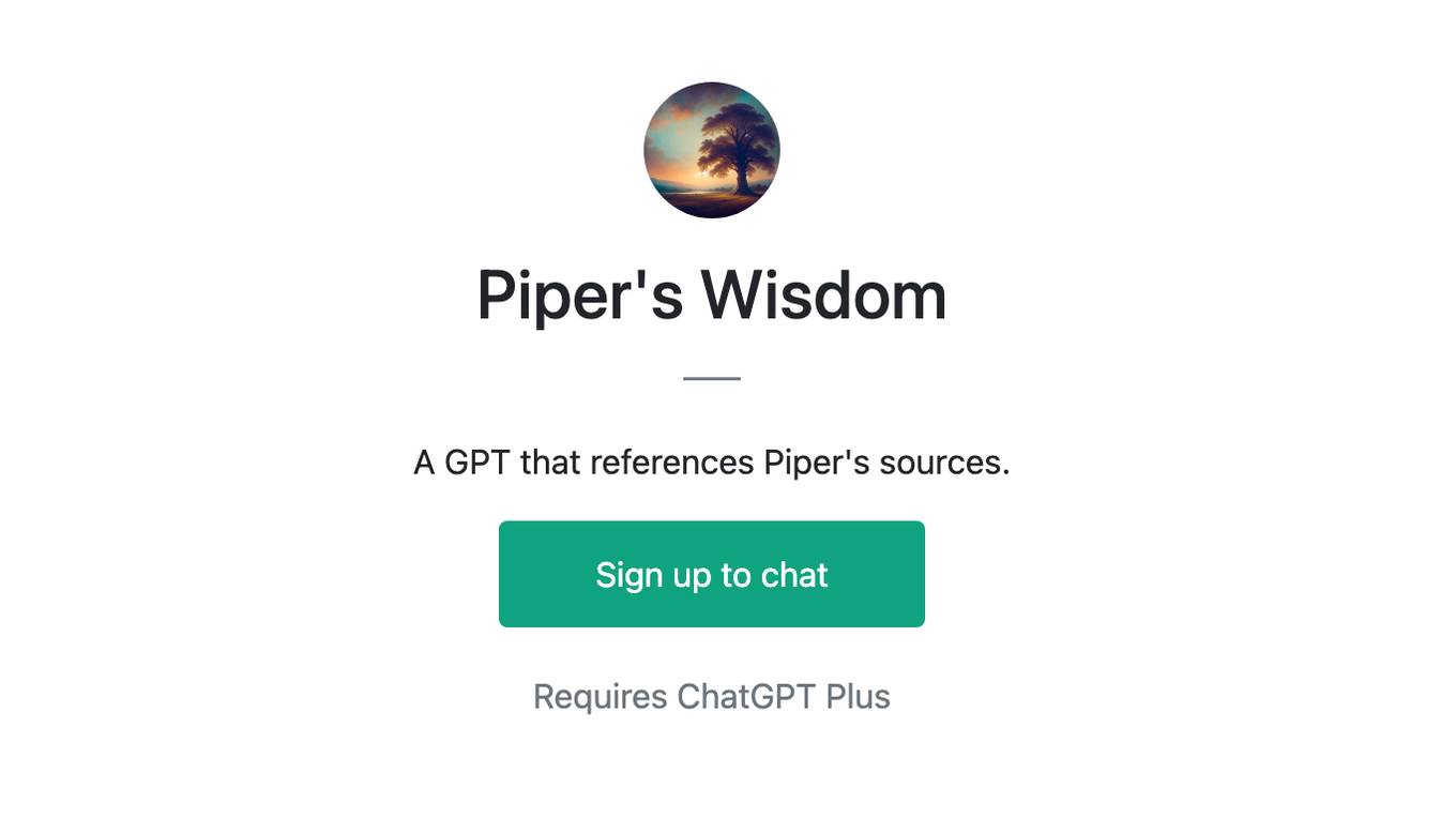 Piper's Wisdom Screenshot