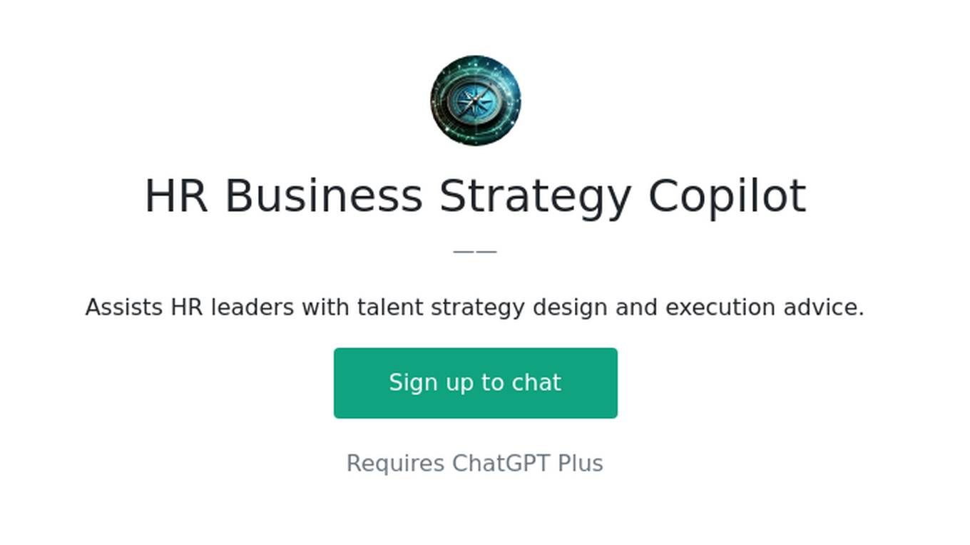 HR Business Strategy Copilot Screenshot