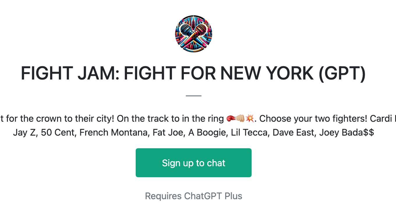 FIGHT JAM: FIGHT FOR NEW YORK (GPT) Screenshot