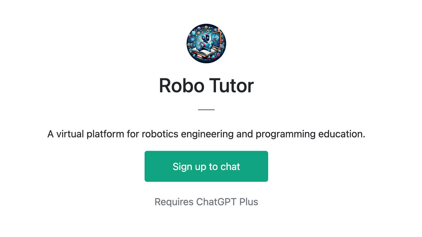 Robo Tutor Screenshot