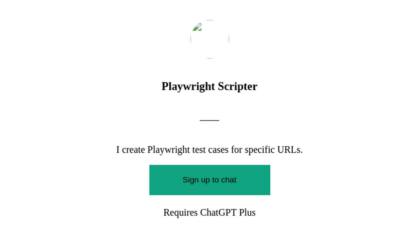 Playwright Scripter Screenshot