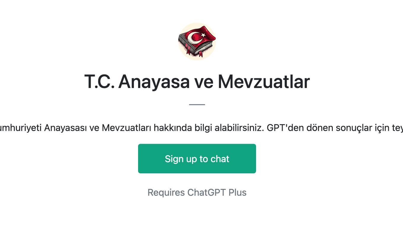 T.C. Anayasa ve Mevzuatlar Screenshot