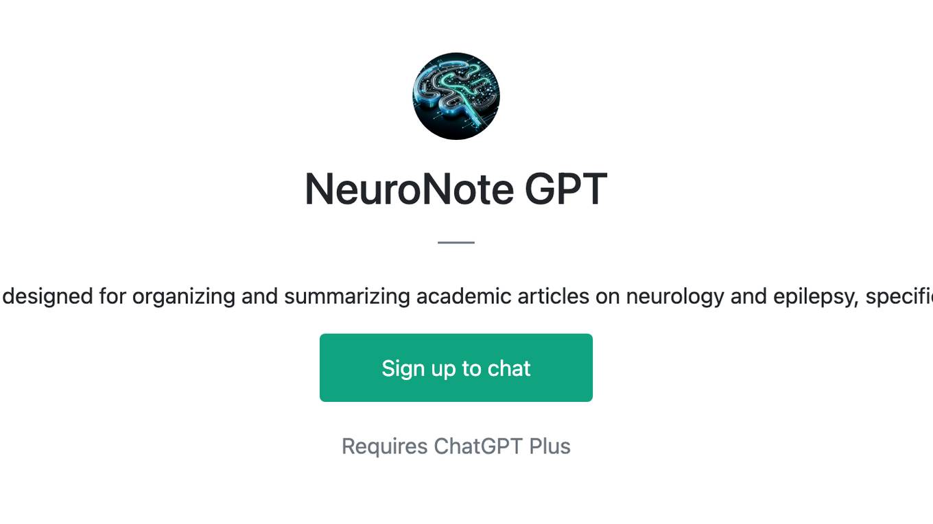 NeuroNote GPT Screenshot