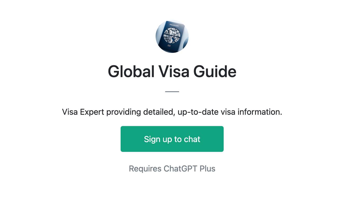 Global Visa Guide Screenshot