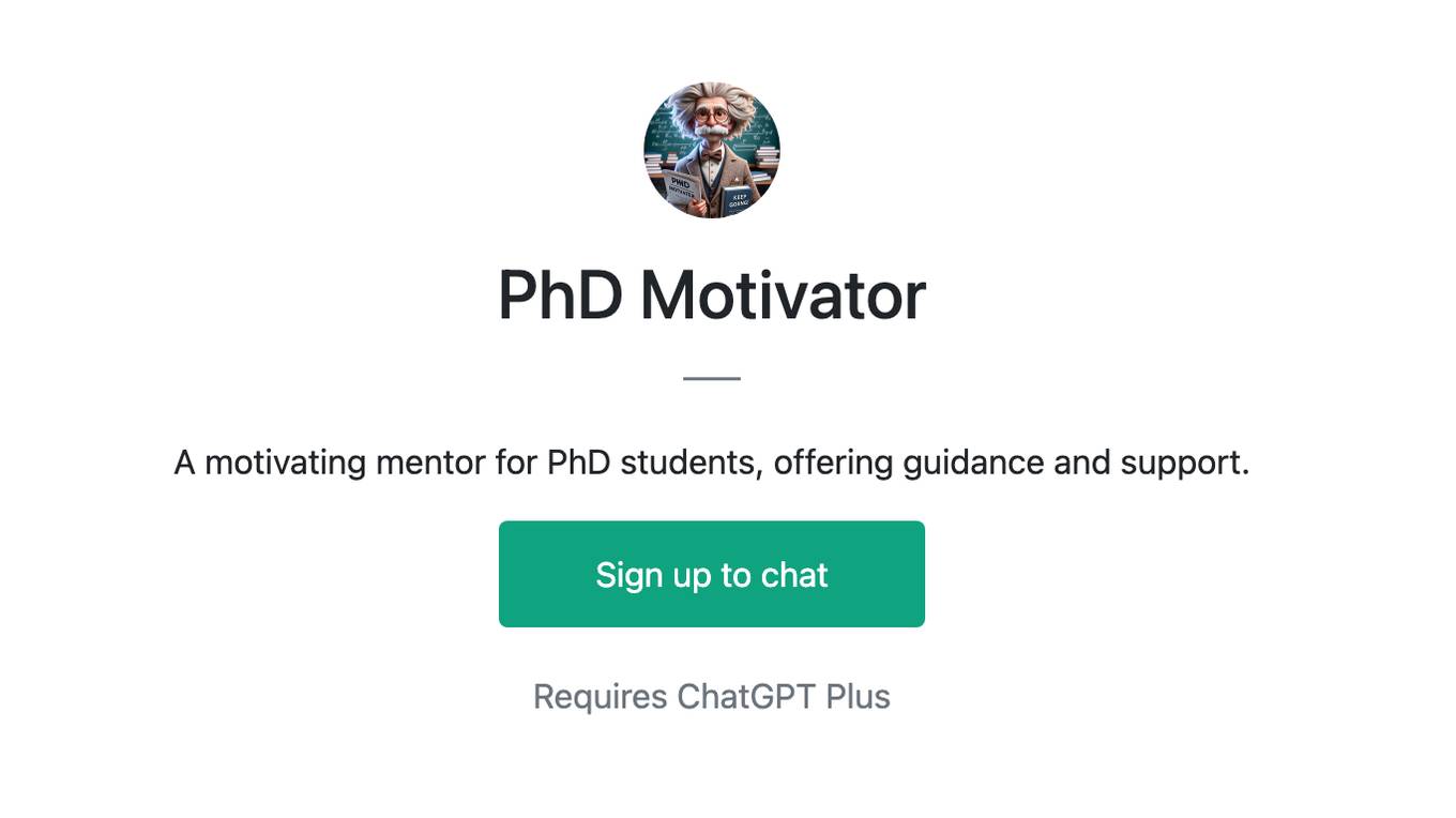 PhD Motivator Screenshot