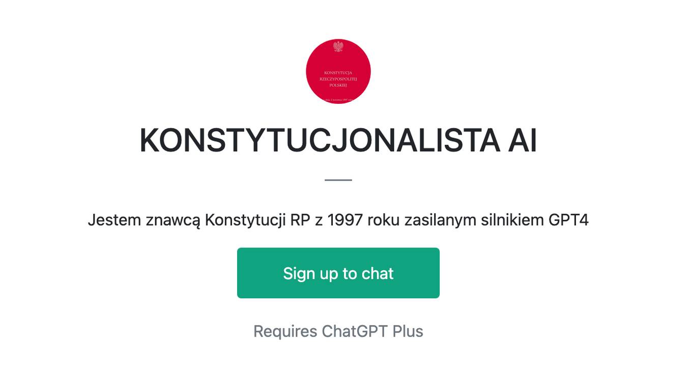 KONSTYTUCJONALISTA AI Screenshot