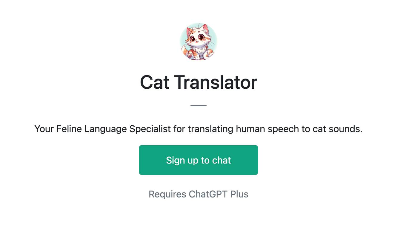 Cat Translator Screenshot