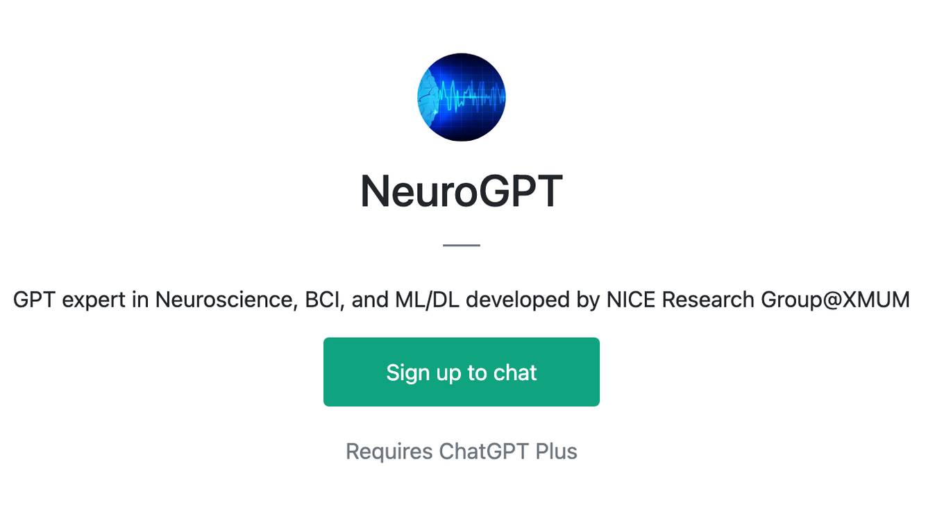 NeuroGPT Screenshot