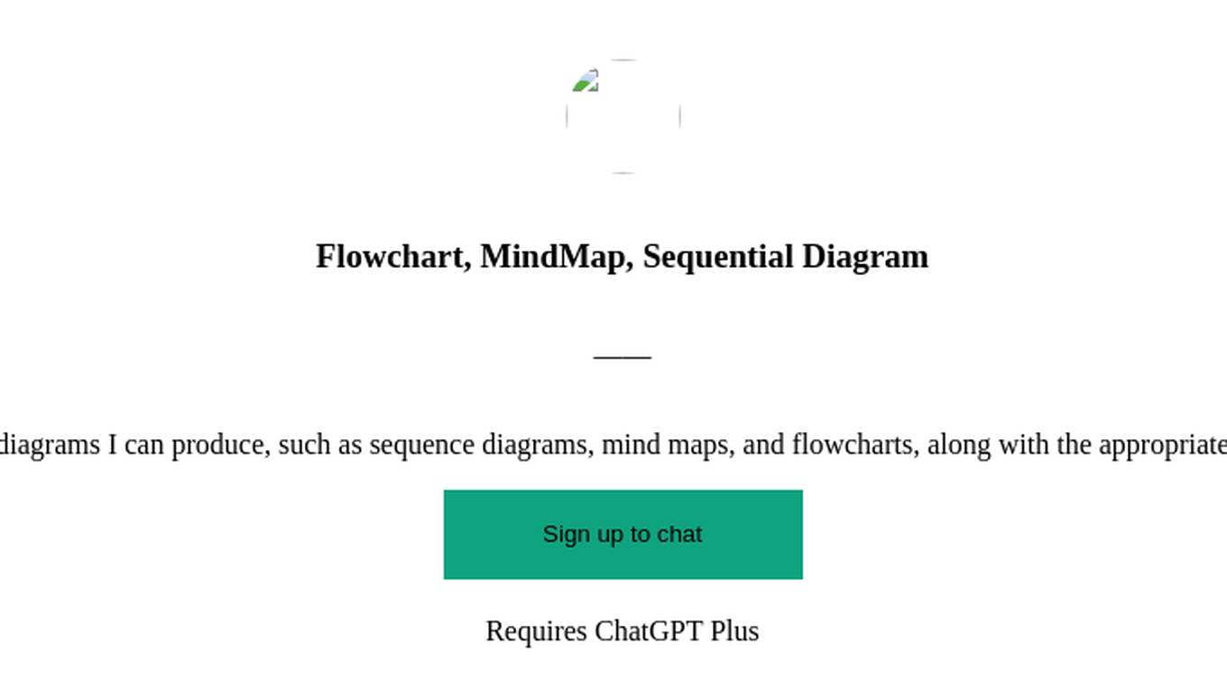 Flowchart, MindMap, Sequential Diagram Screenshot