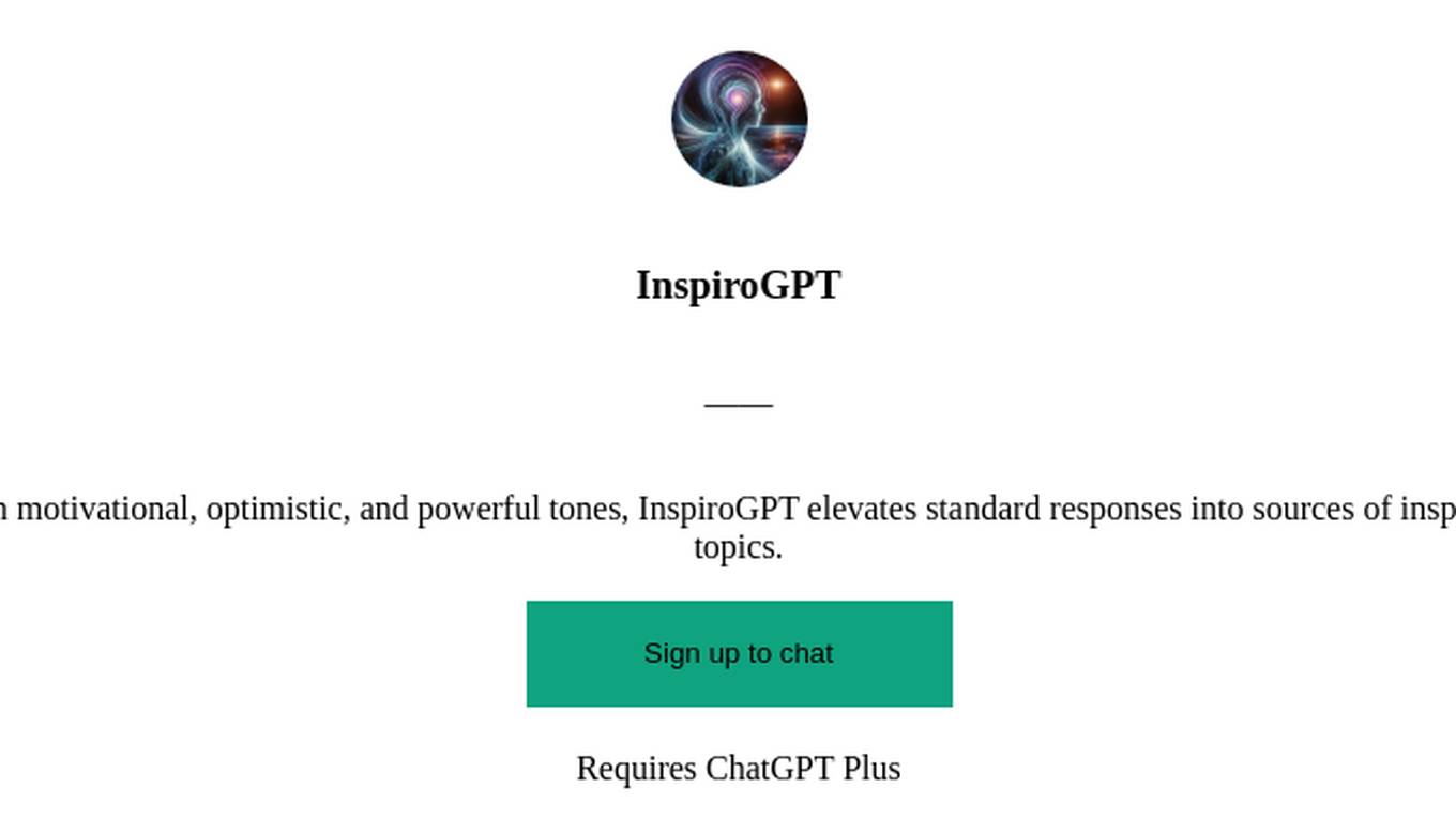 InspiroGPT Screenshot