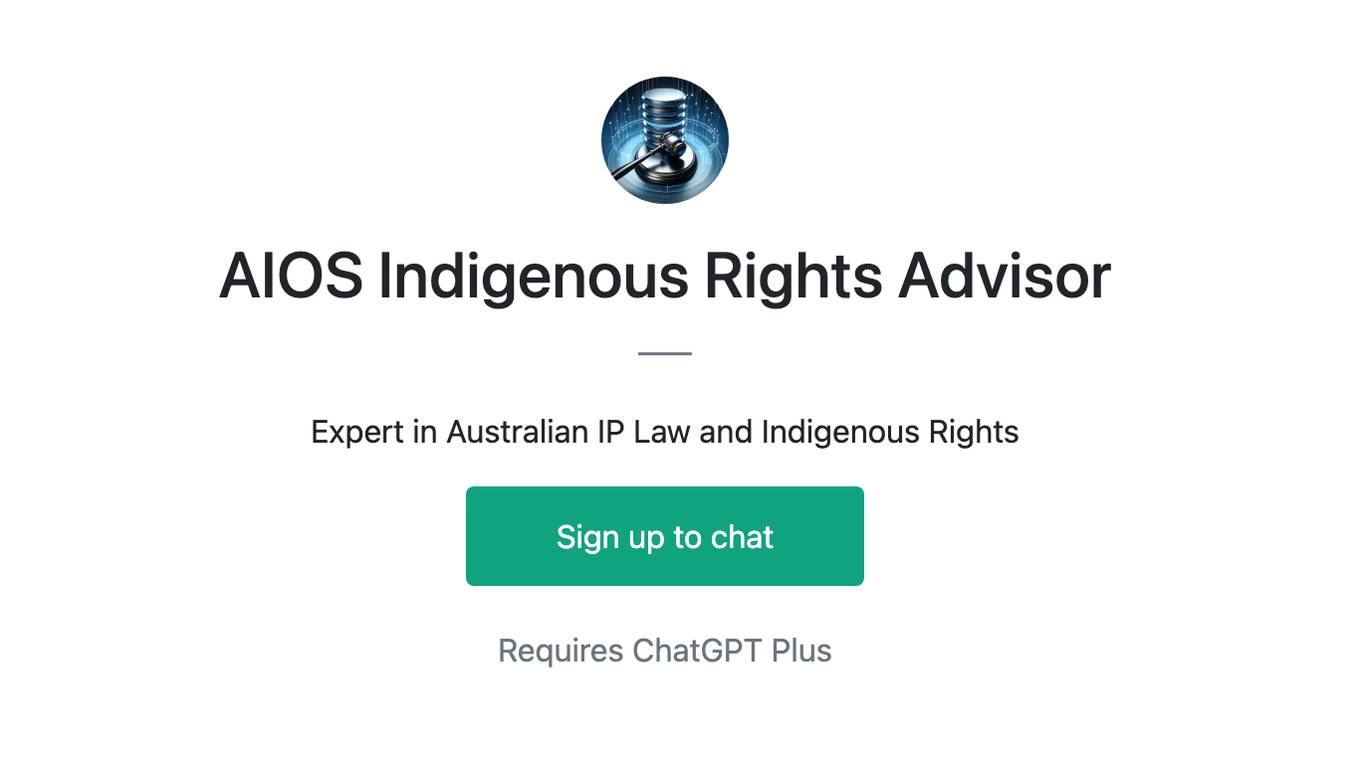 AIOS Indigenous Rights Advisor Screenshot