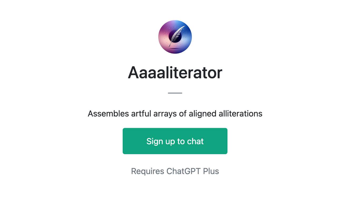 Aaaaliterator Screenshot