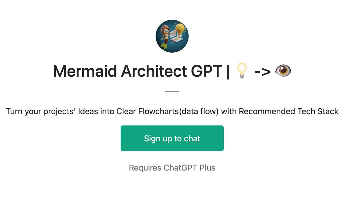 Mermaid Architect GPT | 💡 -> 👁 Screenshot