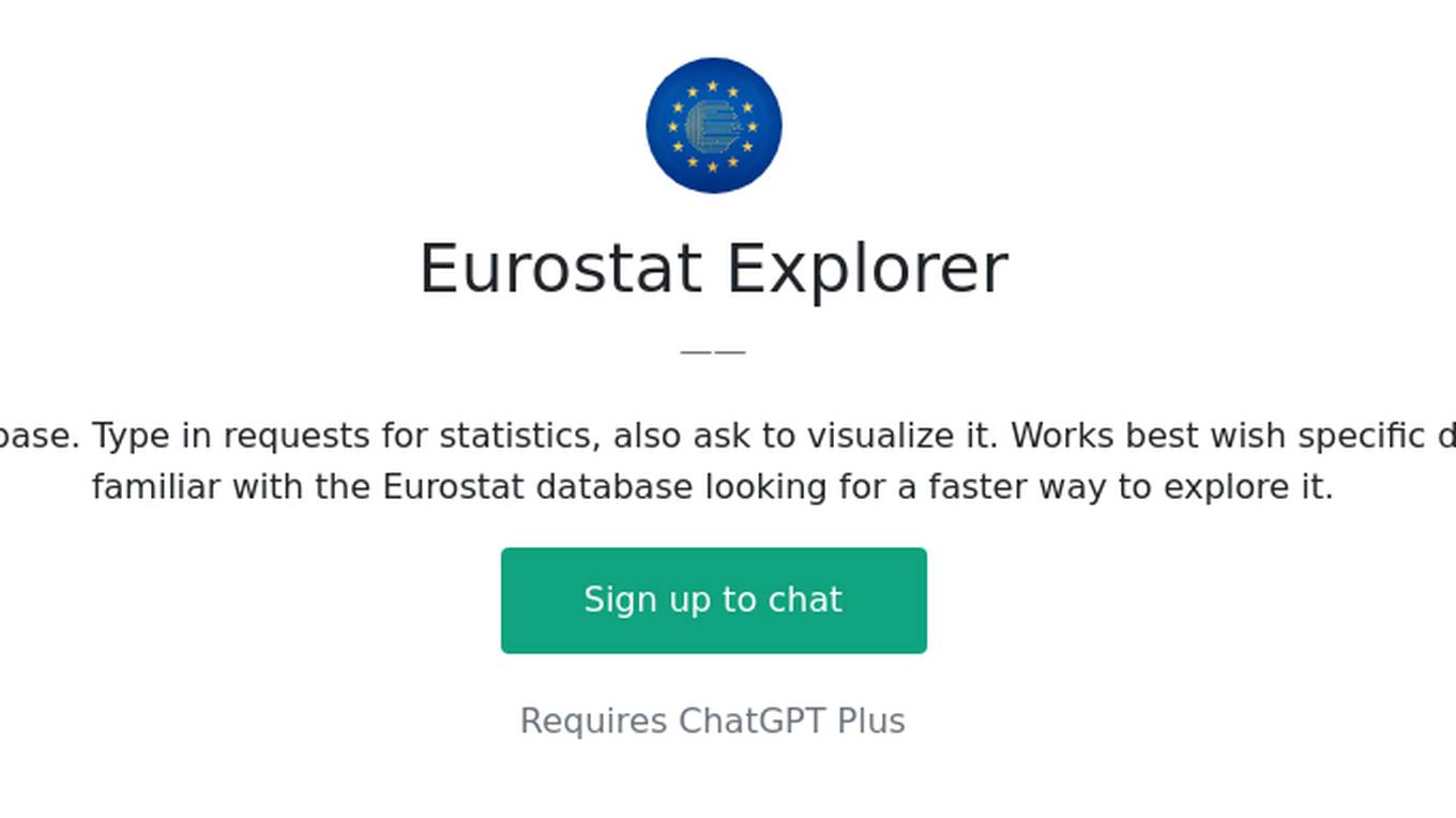 Eurostat Explorer Screenshot