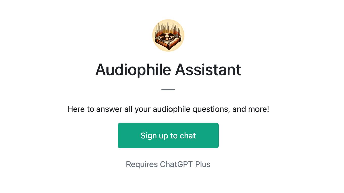 Audiophile Assistant Screenshot