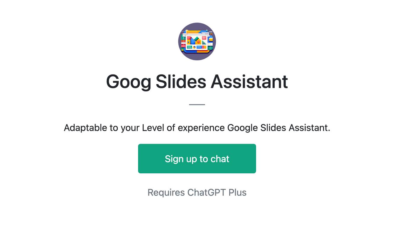 Goog Slides Assistant Screenshot