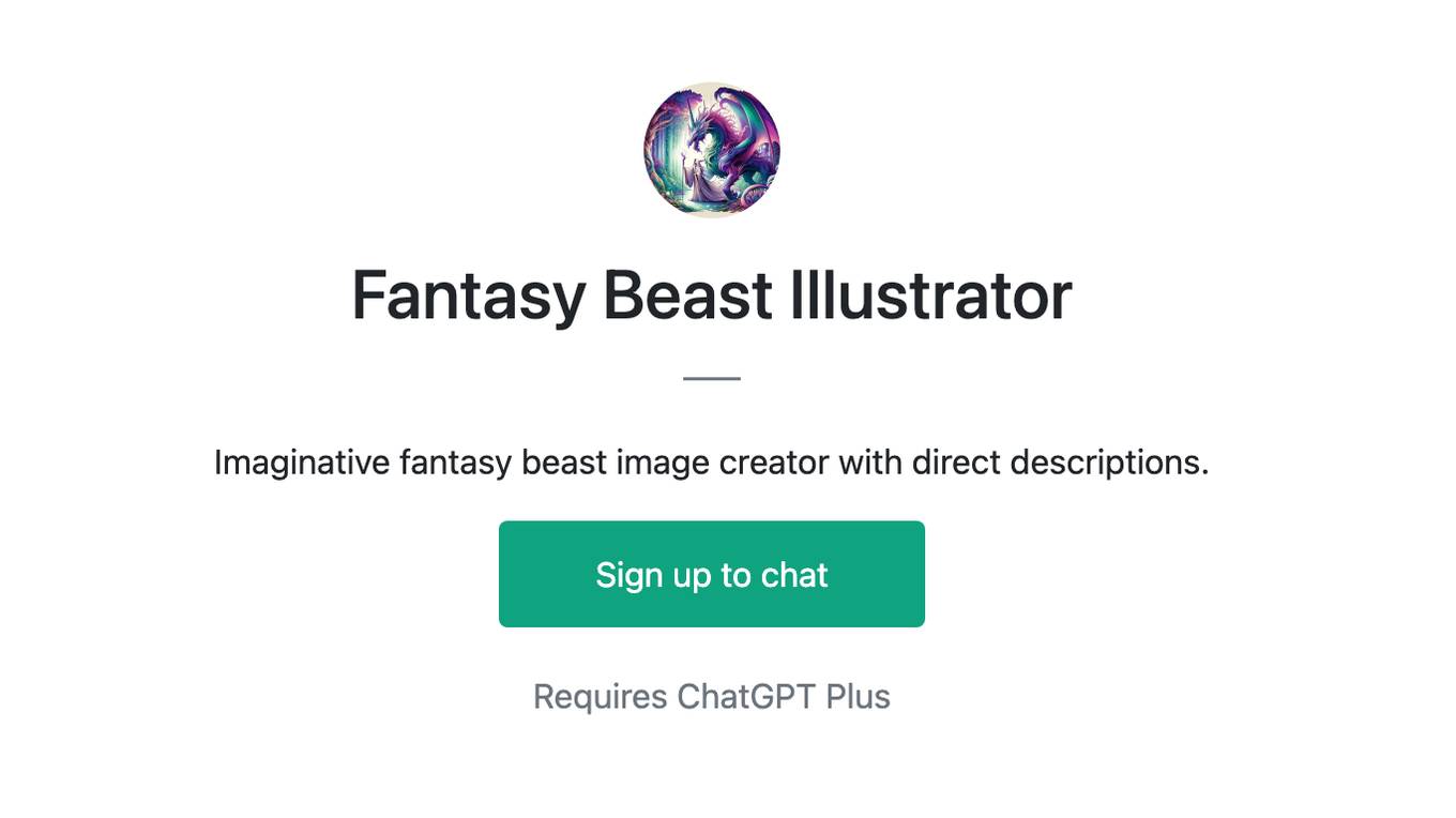 Fantasy Beast Illustrator Screenshot