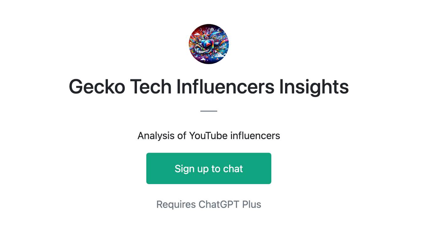 Gecko Tech Influencers Insights Screenshot