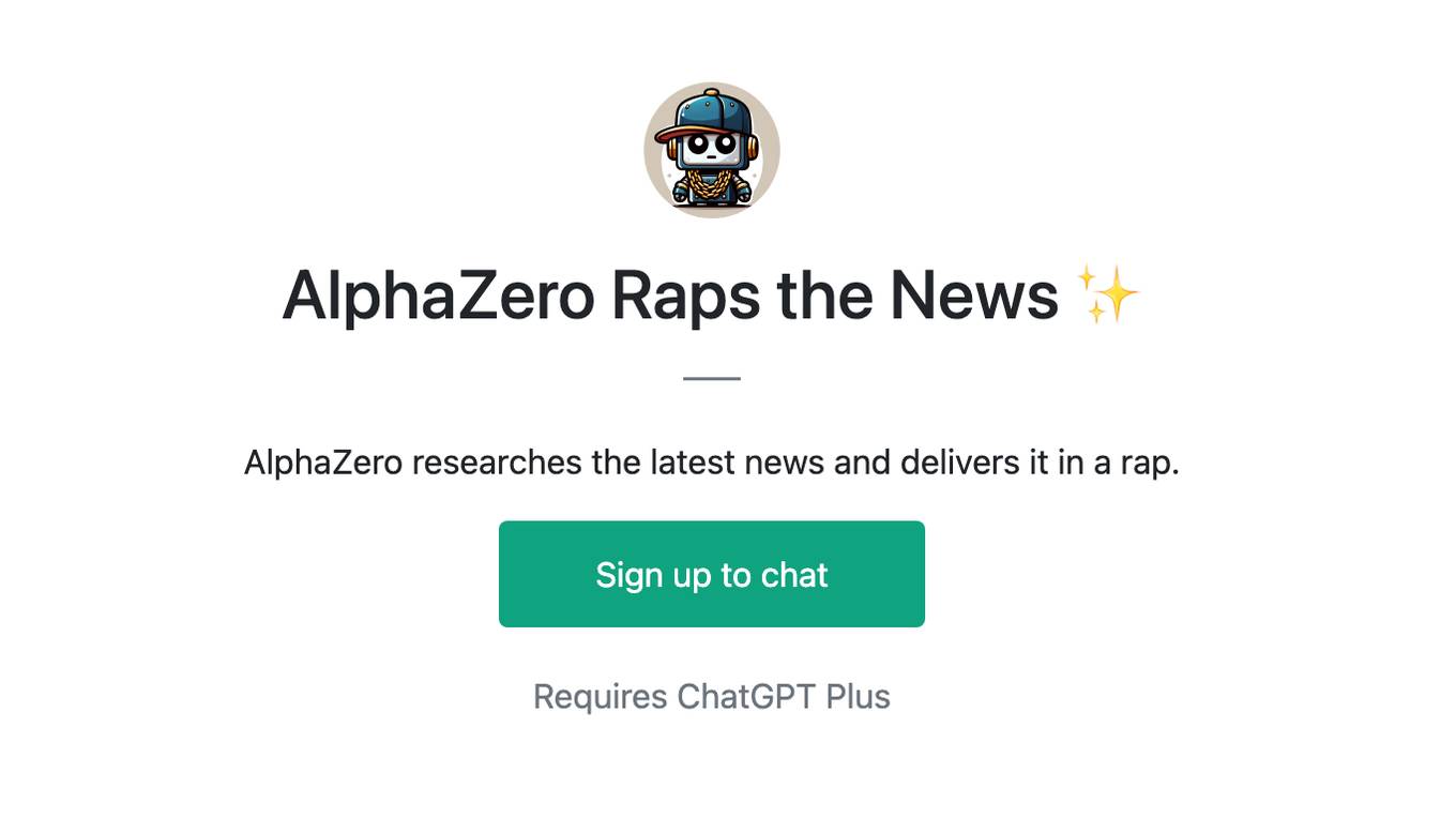 AlphaZero Raps the News ✨ Screenshot