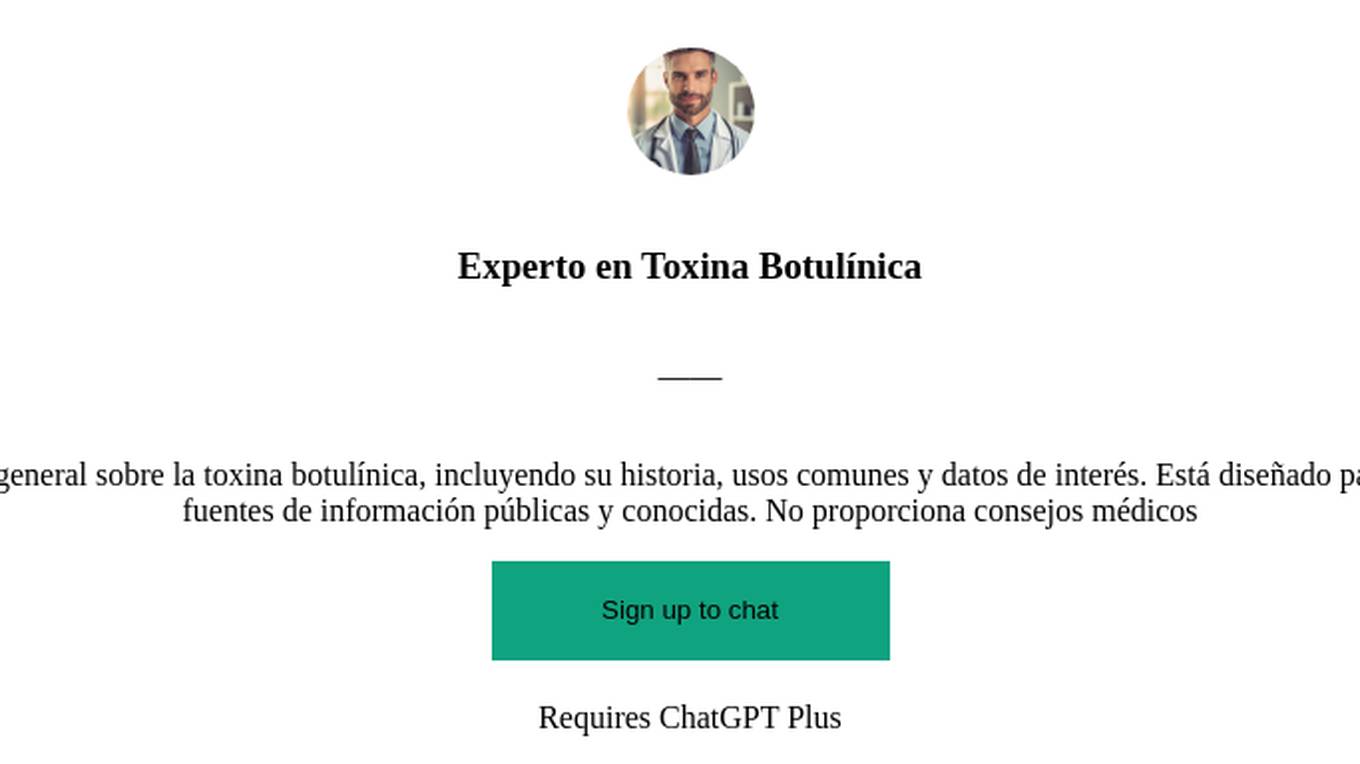 Experto en Toxina Botulínica Screenshot