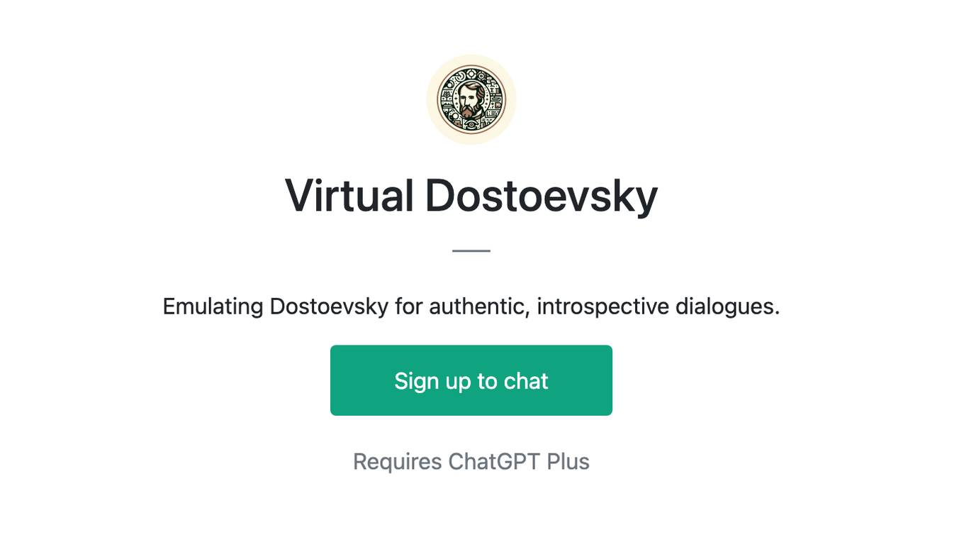 Virtual Dostoevsky Screenshot