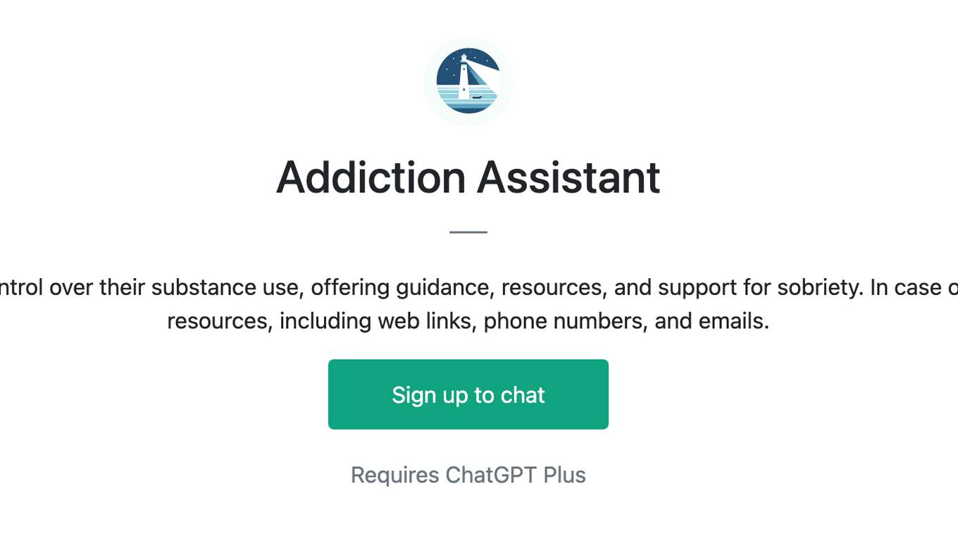 Addiction Assistant Screenshot