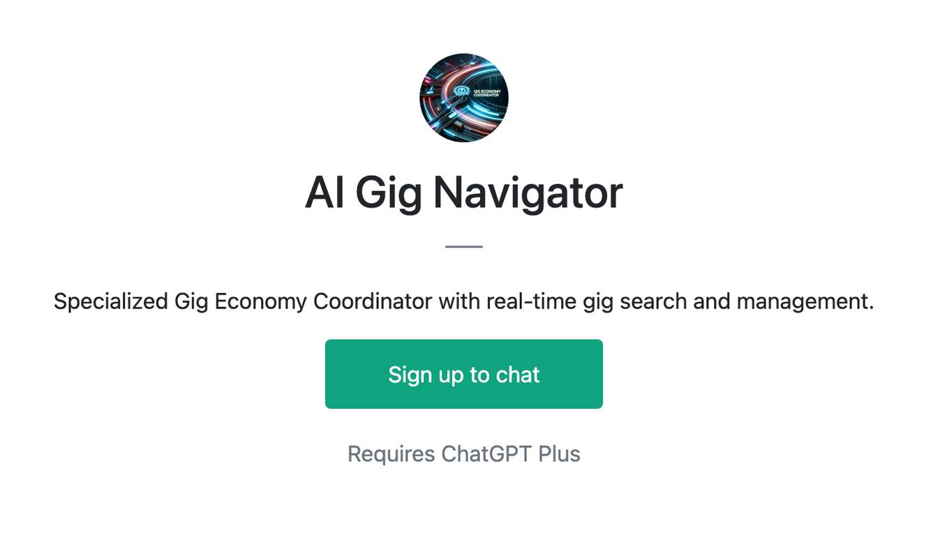 AI Gig Navigator Screenshot