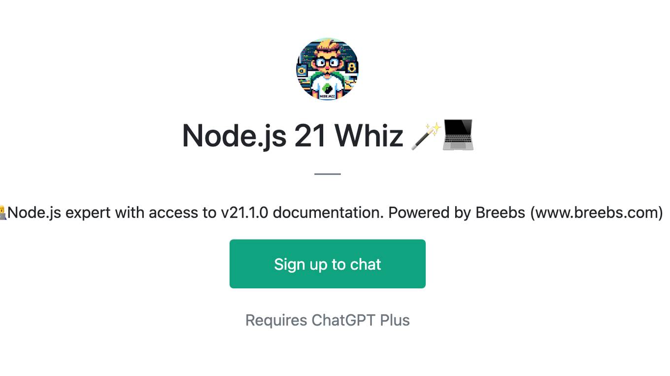 Node.js 21 Whiz 🪄💻 Screenshot