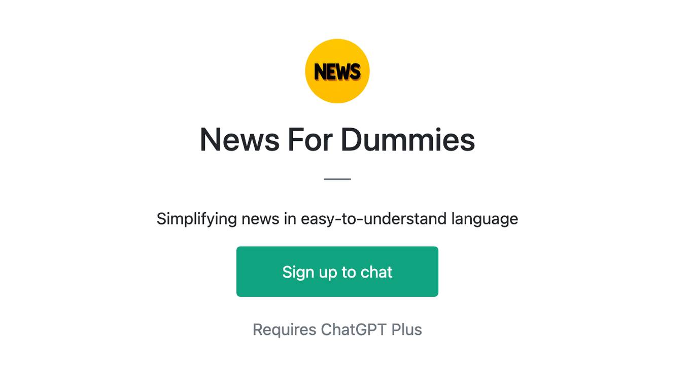 News For Dummies Screenshot