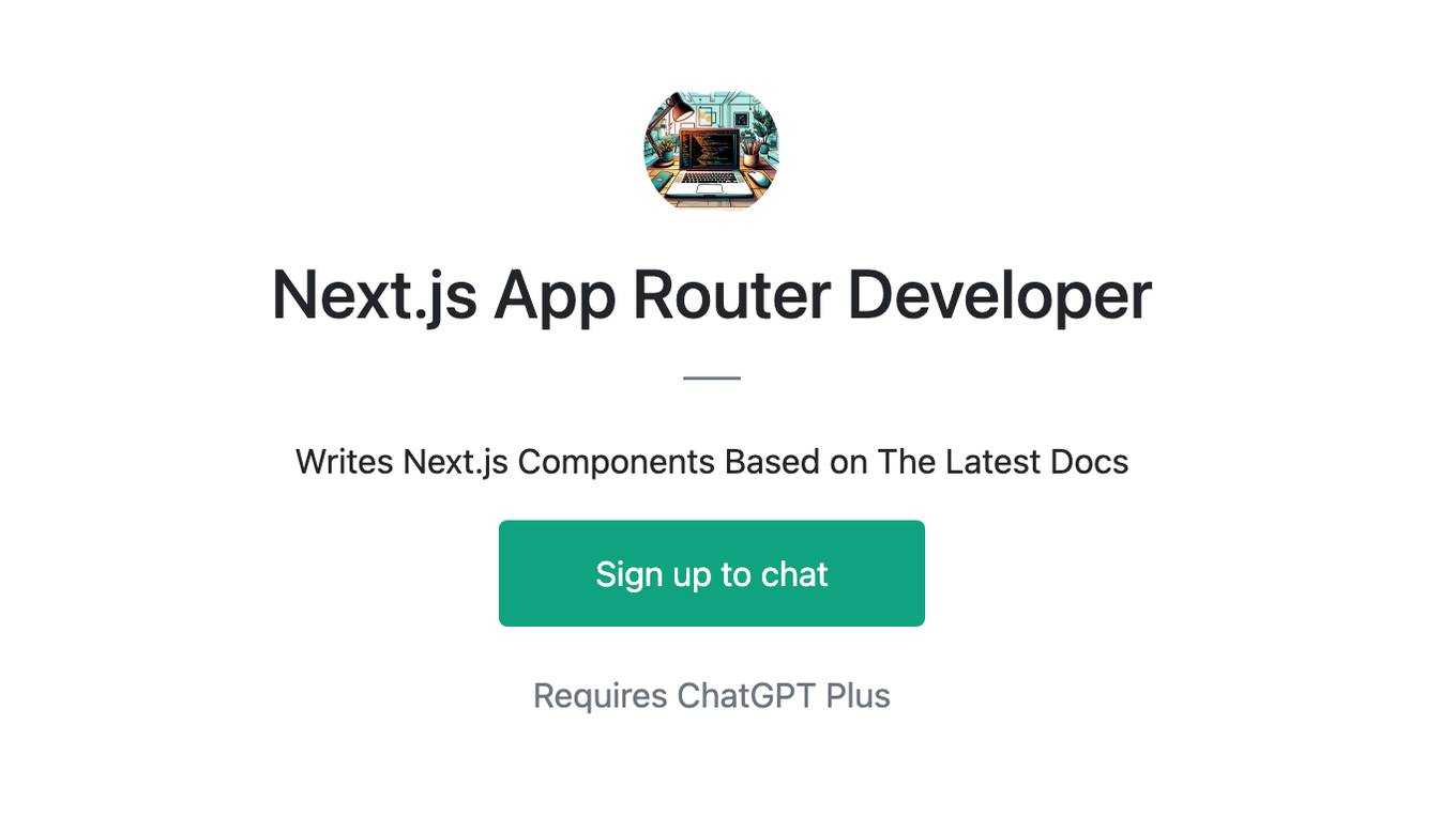 Next.js App Router Developer Screenshot