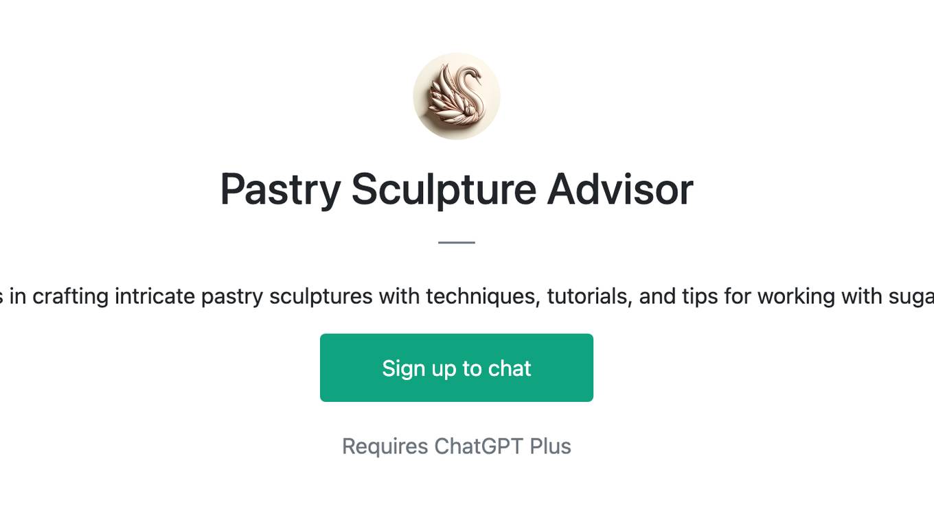 Pastry Sculpture Advisor Screenshot