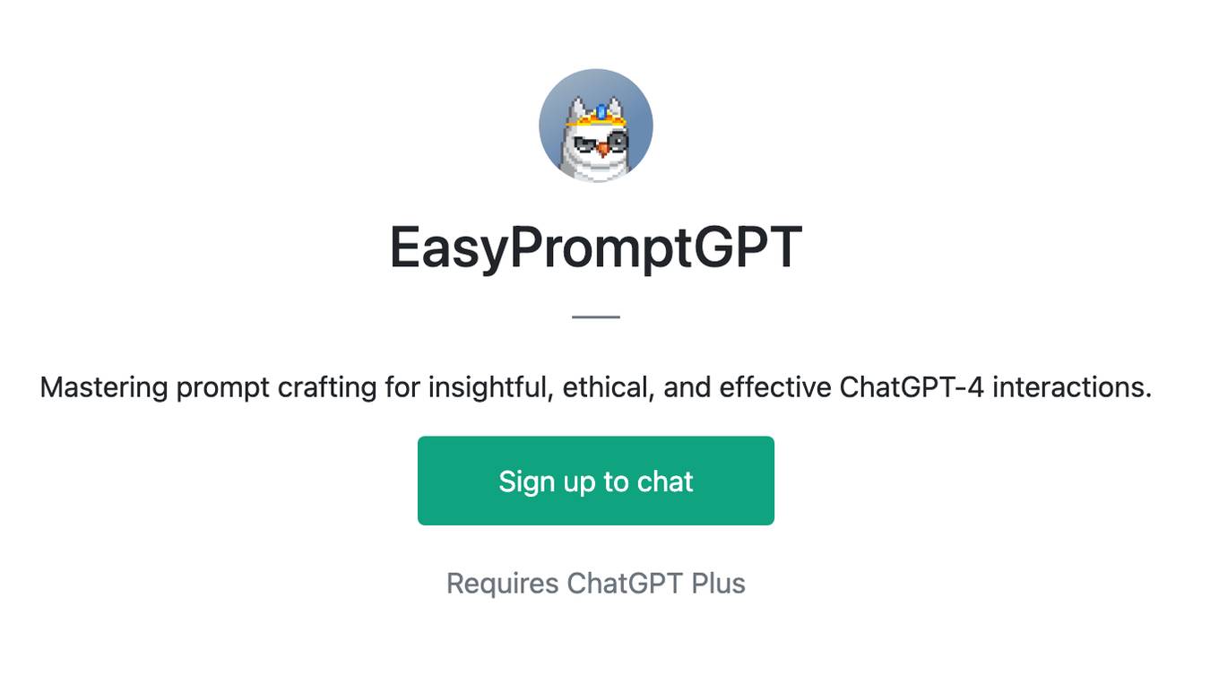 EasyPromptGPT Screenshot