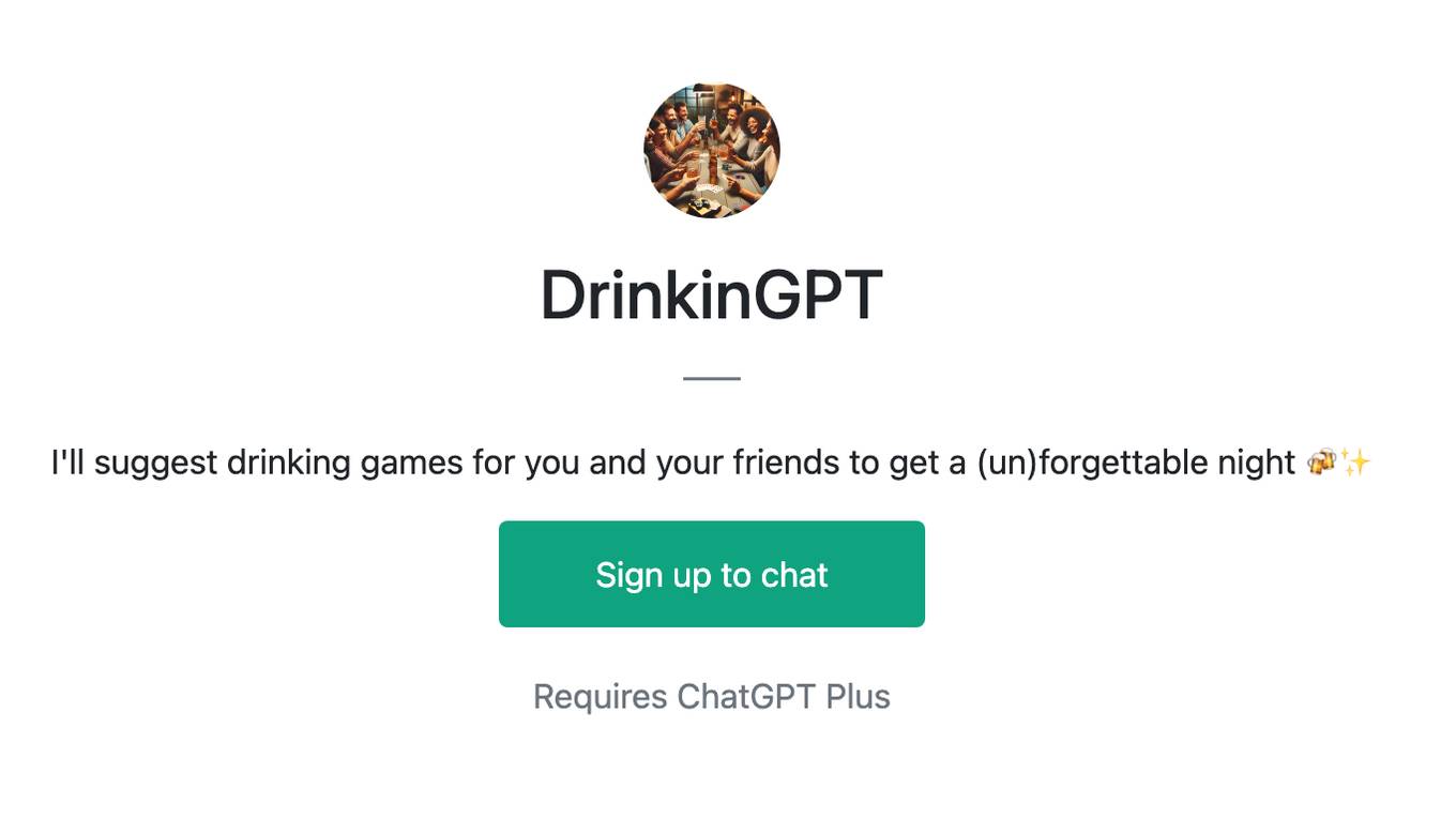 DrinkinGPT Screenshot