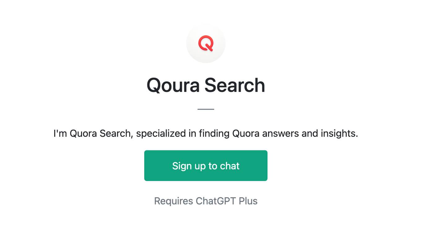 Qoura Search Screenshot