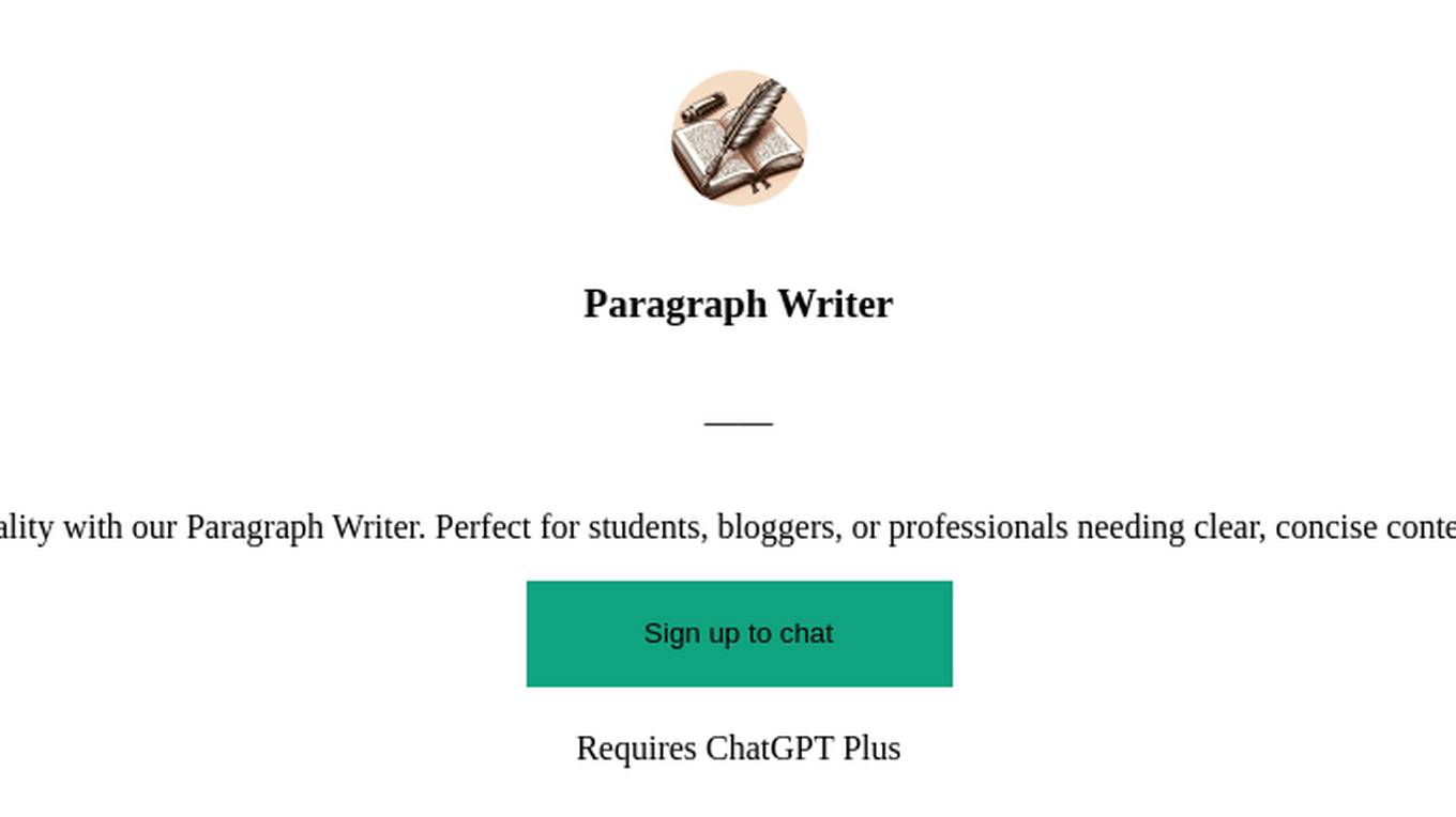 Paragraph Writer Screenshot