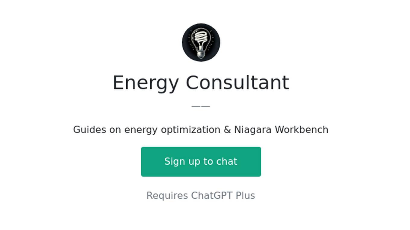 Energy Consultant Screenshot