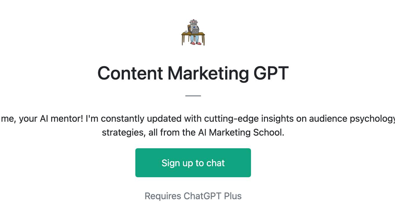 Content Marketing GPT Screenshot